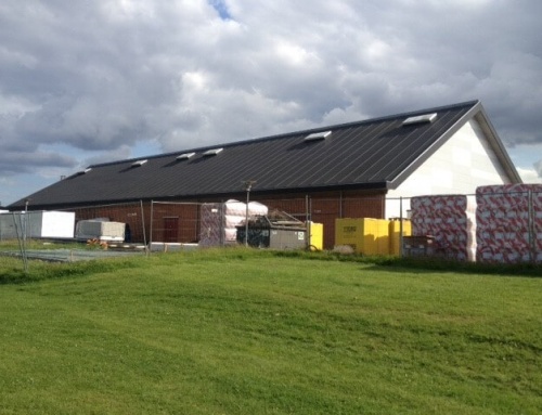 Præstemarkhallen i Søften ved Hinnerup fik ny tagdækning