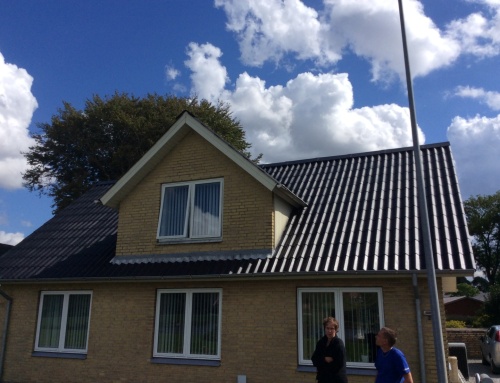 Villaen i Tjele fik renoveret det eksisterende tag.