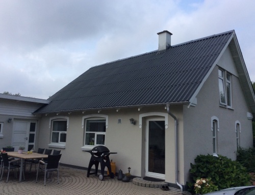 Villaen i Tørring fik renoveret det eksisterende tag.