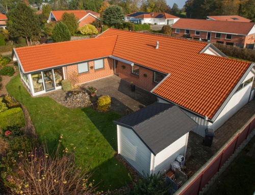 Villaen i Fredericia blev som nyt igen efter en tagrenoveringen (Farve: Teglrød)