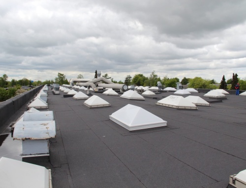 Ny Tapapdækning på 2800m2 tag hos Berendsen vaskeri i Roskilde