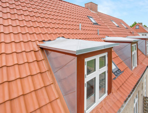 Villa i Brønshøj med nyt tegl tag og zink på kvist