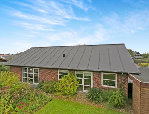 Nyt tagpaptag med listedækning på parcel i Gram