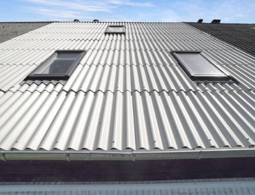 Nyt B6 Bølgeeternit på rækkehus i Taastrup