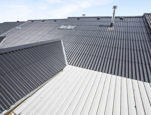 B6 Bølgeeternit på rækkehus i Herlev