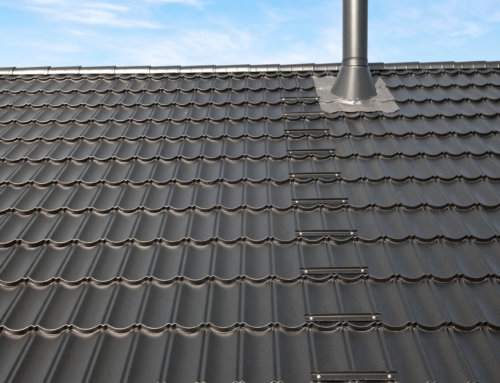 Nye stigetrin på taget, samt ny rundskorstensinddækning.