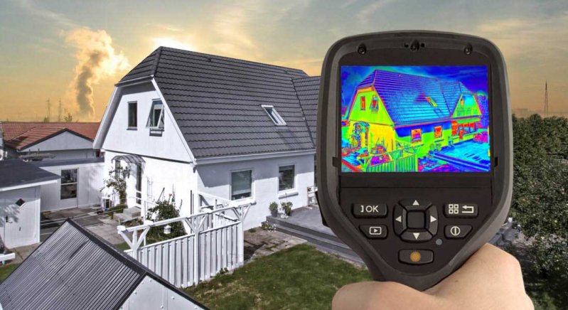 Vi bruger termografi i forbindelse med hulmursisolering Vi bruger termografi i forbindelse med hulmursisolering