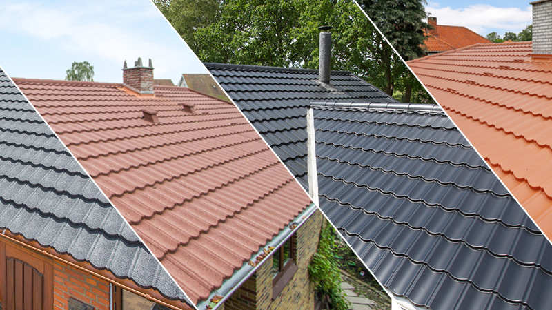 Decra ståltag i forskellige farver Decra ståltag i forskellige farver