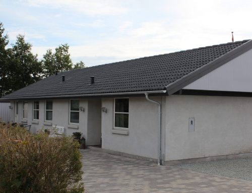 Villaen i Lystrup ved Aarhus fik renoveret det gamle betontegltag, taget står nu som nyt, husejer valgte farven sort